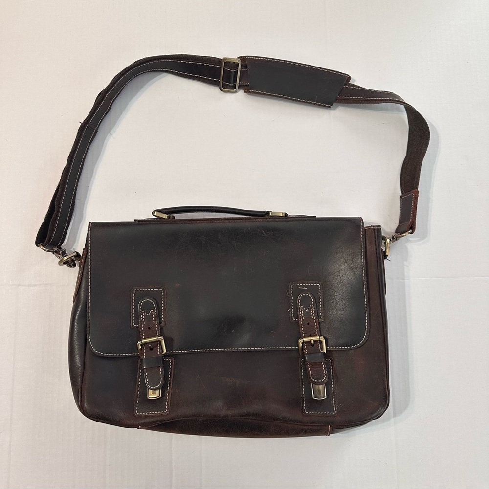 Crazy Horse Leather Men's Casual Messengers Bag Men's Briefcase